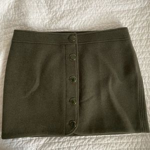 Sezane Coline Wool Mini Skirt